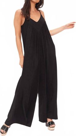 Bloomingdale's No Regrets Relaxed Shirred Jumpsuit In Black