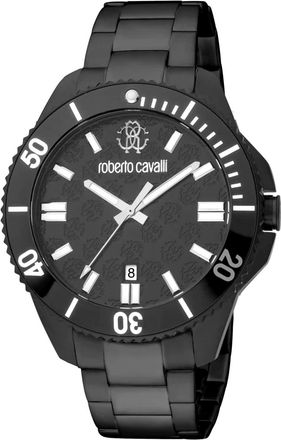 Roberto Cavalli Mens Classic Black Dial Watch