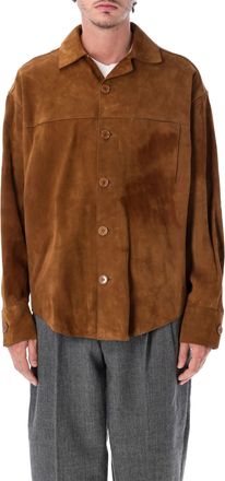 Ami Suede Classic Collar Overshirt