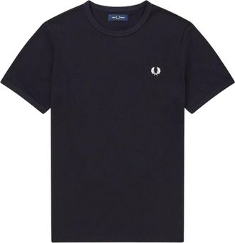 Fred Perry Ringer T-shirt - Heren - T-shirts - Blauw - 2XL - Katoen - Tops