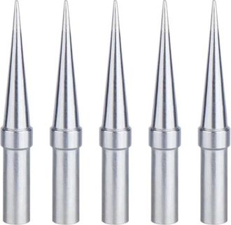 OEM Juego De Puntas De Soldadura, 5 Piezas, Puntas De Repuesto C&oacute;nicas De 0,4 Mm Para Soldador, Puntas De Soldadura De Cobre Niquelado, Aplicables Para We