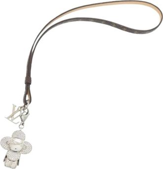 Louis Vuitton Pre-owned Canvas Keyring - Dames - Vintage Accessoires - Bruin - ONE Size - Vintage