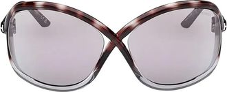 Tom Ford Eyewear Occhiali da sole geometrici - Marrone
