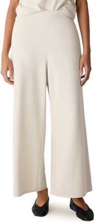 Eileen Fisher Ponte Wide Leg Pants in Papyrus at Nordstrom, Size X-Large