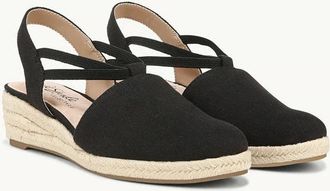 Life Stride Katrina 2 Sandals Womens Black Wedge Heel Espadrilles ZOGG3143