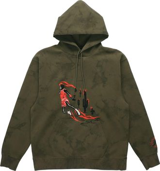 Nike Jordan Air Jordan x Cactus Jack by Travis Scott Washed Suede Hoodie Medium Olive CN3422-222
