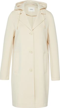 s.Oliver Langmantel S.OLIVER, Damen, Gr. 34, vanilla, Web, Obermaterial: 73% Polyester, 21% Viskose, 6% Elasthan. Futter: 100% Polyester, unifarben, l&auml;ssig ges