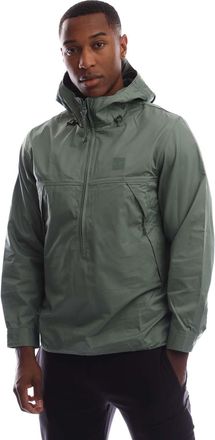 C.P. Company Mens Metropolis Series Gabardine Half-Zip Hooded Jacket in Green Cotton - Size X-Large