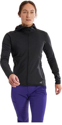 Arc'teryx Kyanite LT Hoodie Womens Clothing Black 1 : XS, Fleece/Polyester/Elastane