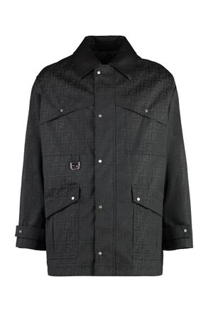 Fendi Waxed Cotton Blend Jacket