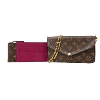 Louis Vuitton Pre-owned Cross Body Bags, female, Brown, Size: ONE SIZE Pre-owned Chain/Shoulder wallet