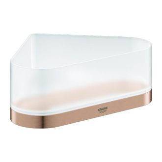 GROHE Estante De Ducha De Esquina Selection Con Soporte De Oro Rosa Brillante Cepillado