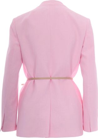 Fabiana Filippi Womens Oversize Jacket Petal Pink Shell: Viscose