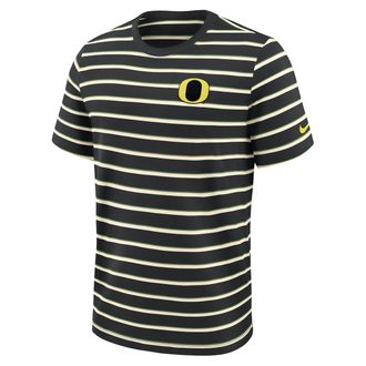 Nike Oregon Athletic Prep Legacy Summit Stripe Nike Mens College T-Shirt in Black | 03SF0FUAUON-H4R