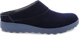 Dansko Womens Lucie Wool Mule In Navy