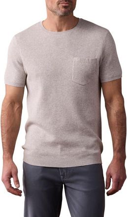 The Normal Brand Waffle Stitch Short Sleeve Sweater in Stone at Nordstrom, Size Xx-Large