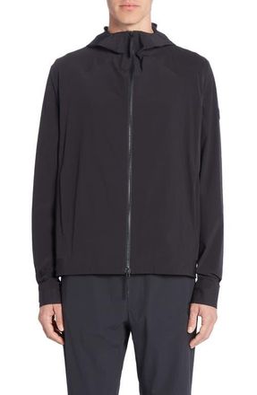 Moncler Kurz Hooded Water Repellent Windbreaker in Black at Nordstrom, Size 3