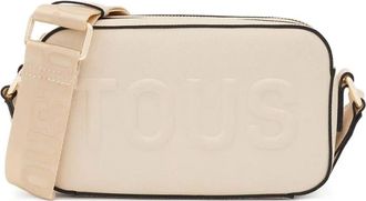 Tous Borsa a tracolla con logo goffrato - Bianco