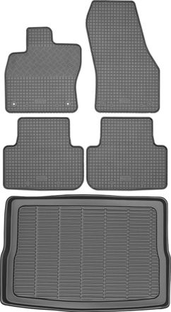 OEM Juego De Alfombrillas De Goma Para Coche Y Maletero Para Volkswagen Golf Sportsvan (modelos 2014-2020)