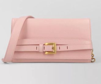 Balmain shuffle leather clutch bag