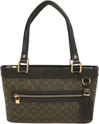 Louis Vuitton Pre-owned Handbags, female, Green, Size: ONE SIZE Pre-owned Canvas Handbag