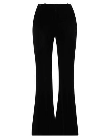 パンツ NINA RICCI WIDE WOOL GABARDINE PANTS Wide Leg Wool Gabardine Pants in Black - Nina Ricci