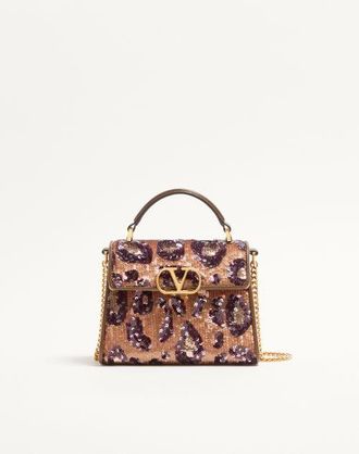 Valentino Garavani Valentino Garavani Vsling Mini Embroidered Animalier Handbag Wo