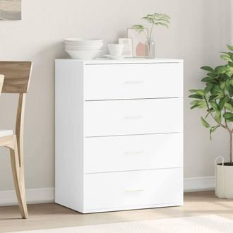 Berkfield Home Sideboard White 60x39x80 cm Engineered Wood | Size: 60 x 39 x 80 cm