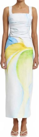 Significant Other Phoebe Maxi Dress In Seaglass Print
