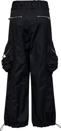 The Attico Womens Cargo Trousers Black Gabardine Cotton