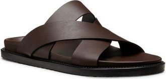 Stuart Weitzman Berkley Slide Sandal in Espresso at Nordstrom, Size 11