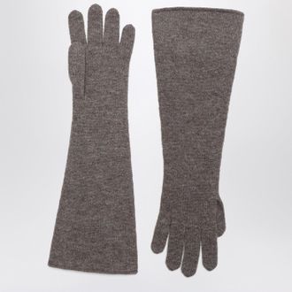 Darkpark Brown cashmere gloves