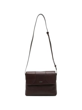 Emporio Armani Cross Body Bag Calf Leather Chocolate Brown