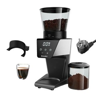 OEM Molinillo De Caf&eacute; El&eacute;ctrico, 30 Niveles De Molienda, F&aacute;cil De Limpiar, Con Soporte, Apto Para La Ue