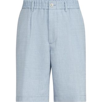Brunello Cucinelli Chevron Bermuda shorts in Azure at Nordstrom, Size 52 It