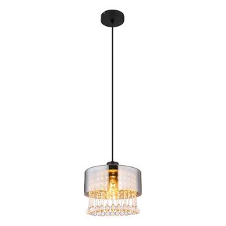 Globo Lighting L&aacute;mpara Colgante - Hendry - Negro - Metal - &Oslash; 25cm - E27 - Globo
