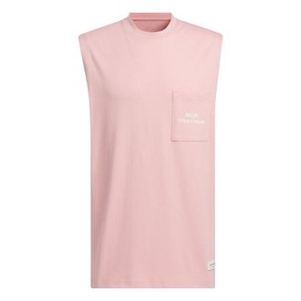 adidas Graphic Tank Top Asia Sizing Pink White JP4590