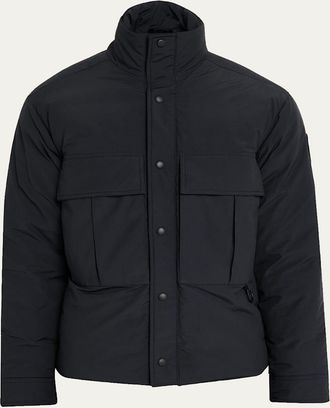 Canada Goose Mens Kirby Padded Ripstop Snap-Front Jacket