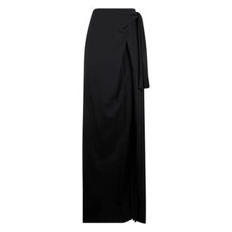 Alberta Ferretti Long Skirt - female - Alberta Ferretti - Maxi Skirts - Black - S - Skirts