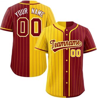 Generic Baseball Jersey Custom Breathable Sports T-Shirts Personalised Namen Number Team Name Logo Training Jerseys Customise Quick Dry Baseball Uniform Activ