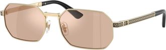 Versace Ve 2297 Zonnebril - unisex - Zonnebrillen - Geel - 54 MM - Accessoires