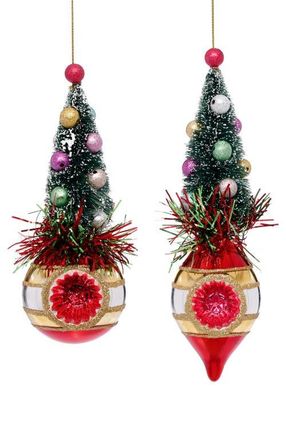 Mark Roberts Mini Tree Topper Ornament, Set of 12 in Red at Nordstrom