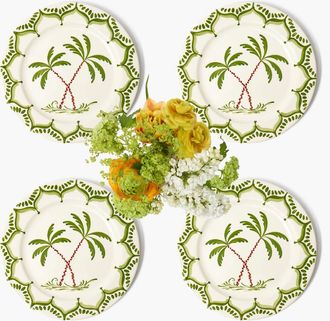 Mrs. Alice Jardin de Palmier Starter Plates in Green at Nordstrom
