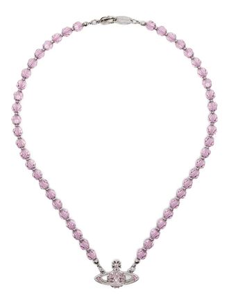 Vivienne Westwood Messaline Orb beaded necklace - Rosa
