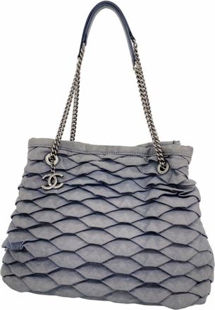 Chanel Navy Denim Tote Bag (Pre-Owned)