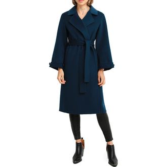 Belle & Bloom Stay Wild Oversize Wool Coat in Dark Teal at Nordstrom, Size Medium