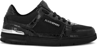 Plein Sport Sneakers con inserti effetto coccodrillo - Nero