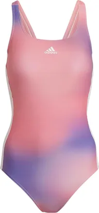 adidas (WMNS) adidas Melbourne Padded 3-Stripes Swimsuit Asia Sizing Pink Purple H54152