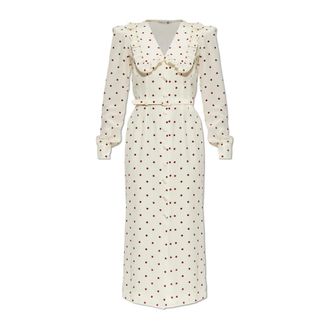 Alessandra Rich Dames, Jurken, Beige, Maat: S Zijde