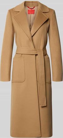 Max & Co. Regular Fit Wollmantel mit Reverskragen Modell RUNAWAY in Camel, Gr&ouml;&szlig;e 44
